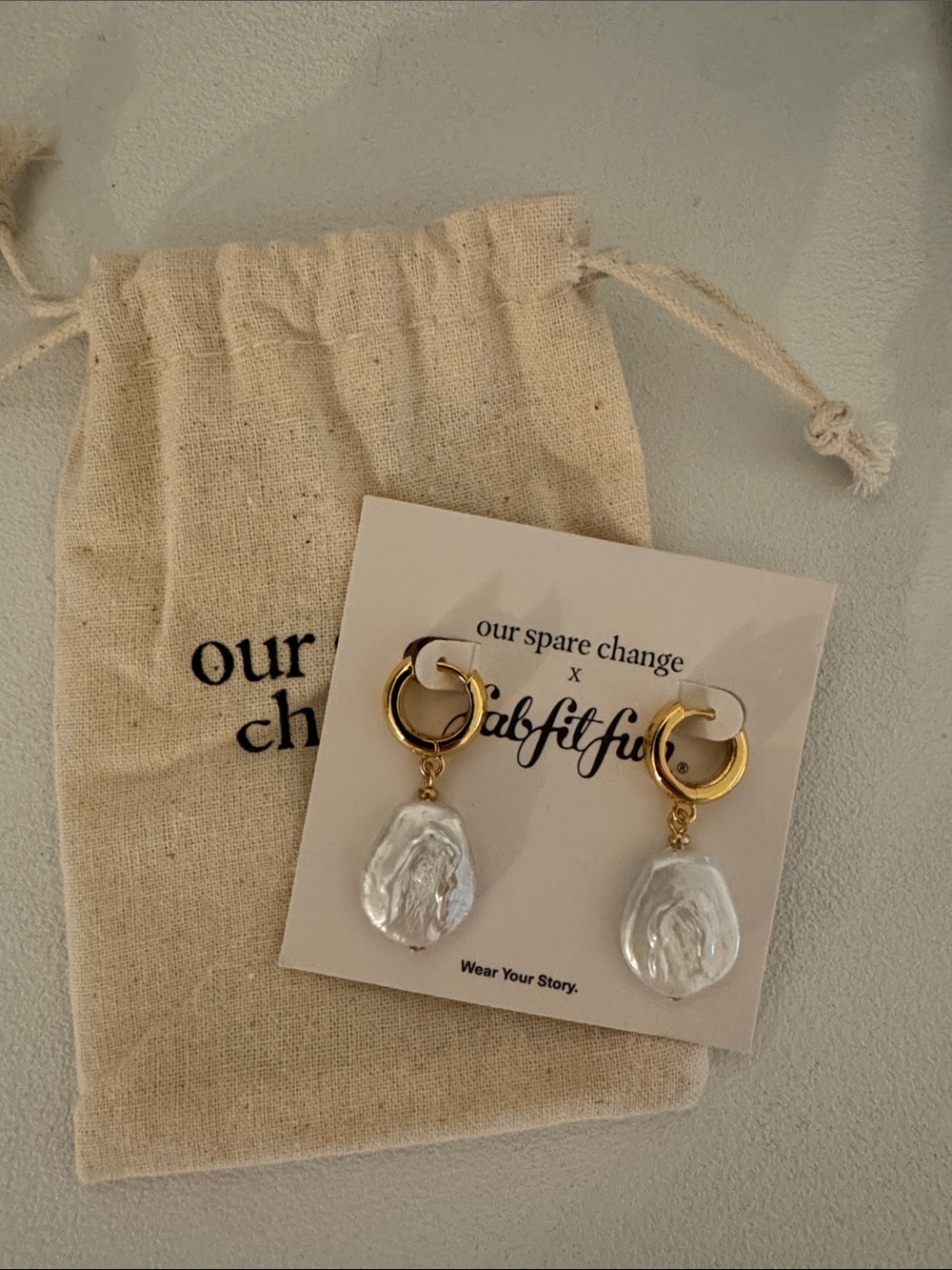 Our Spare Change - Isla Pearl Earrings